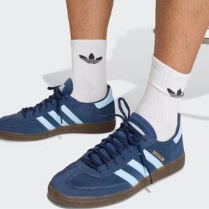 Adidas Handball Spezial navy and light blue sz 10. Like new